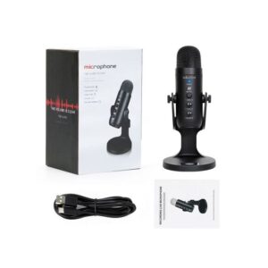 Condenser Microphone USB Gaming Microphone For PC Computer Streaming Video Podcasting Studio Recording