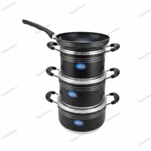 Kinelco 4 Pieces Premium Non Stick Cooking Pot