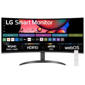 LG 34sr60qc-b 34-inch Myview Smart Monitor Wqhd Curved Screen 100hz With WebOS