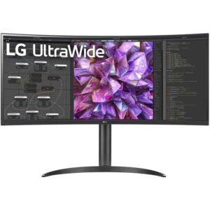 LG 34WQ75C 34-inch 21:9 Curved UltraWide QHD IPS HDR10 Monitor With USB Type-C,RJ45,Speaker